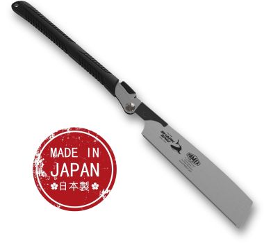 Preview: FAMEX 5525 Japansäge klappbar Kataba -  Klappsäge - Original Japanische Zugsäge Preview: Japansäge in ausgeklappten Zustand