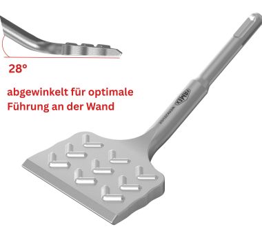 Preview: FAMEX 8342 Fliesenmeißel SDS-Plus 75x165mm, extra breit Preview: Einsatzgebiet SDS-Plus Fliesenmeißel